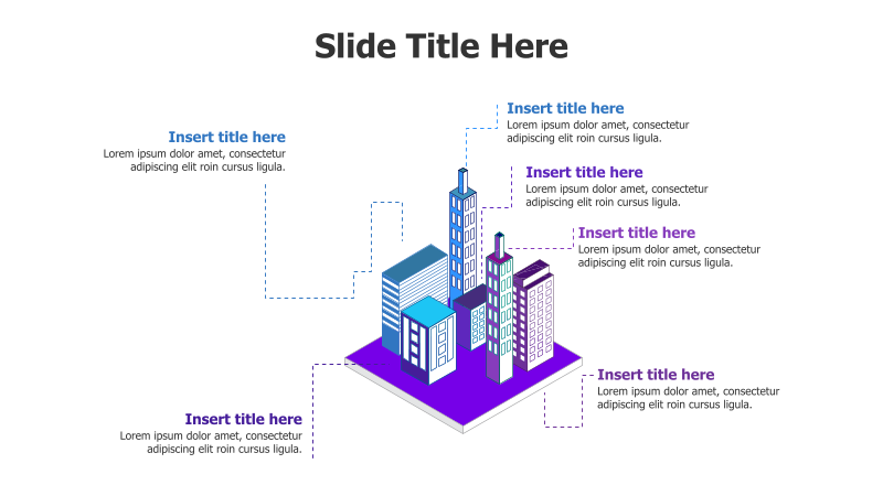 6-Point 3D Building Infographic